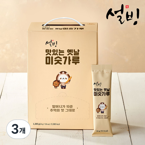 설빙 맛있는 옛날 미숫가루, 1200g, 3개