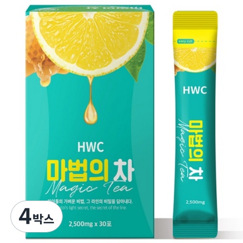 HWC 마법의 차 아이돌워터 우바홍차 레몬 꿀 녹차