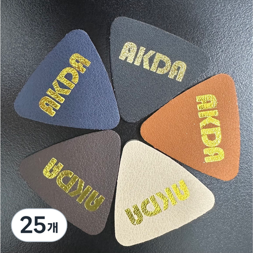 AKDA 악다 우쿨렐레 전용 가죽피크, 25개
