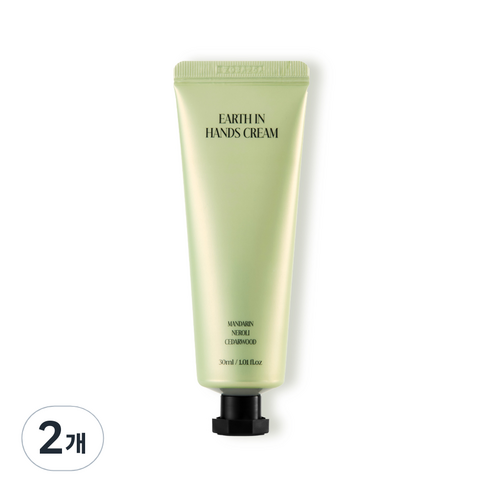 트웬티케이 고보습 케어 얼스 인 퍼퓸 핸드크림 그린 시프레 플로럴향, 2개, 30ml