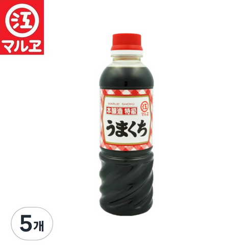 마루에 규슈 단맛 특급 우마구치 양조간장, 5개, 420ml