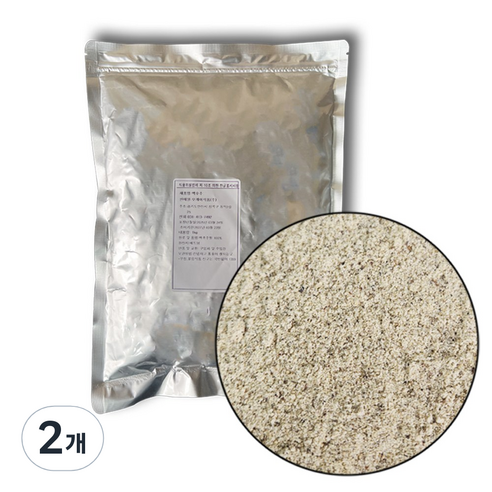 백후추 대용량 화이트페퍼, 2개, 1kg