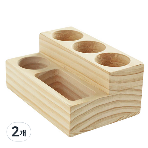 아이스타 원목 연필꽂이 색연필정리함 A/B타입, B type, 2개