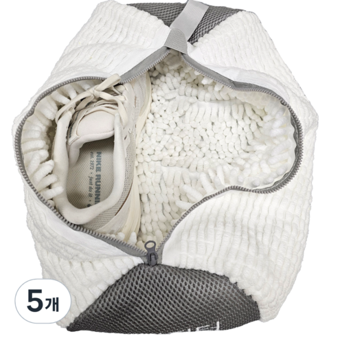 국민필터 2세대 신발 운동화 세탁망 특 대형, 5개, SuperWhite