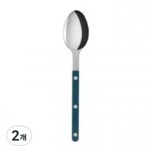 사브르 비스트로 샤이니 식기 커트러리 디너스푼, 아쿠아, 2개
