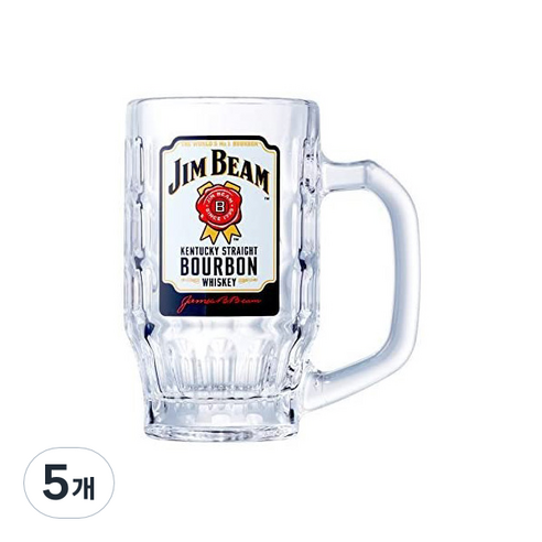 산토리 짐빔 하이볼잔 글라스 위스키잔 380ml, 5개