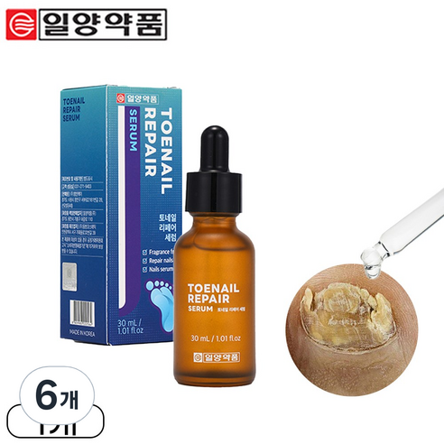 일양약품 문제성 손발톱 전문 리페어 세럼 영양제 토네일, 6개, 30ml
