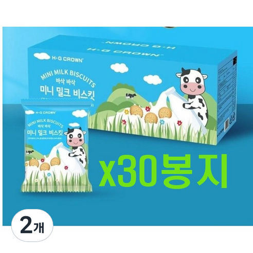 미니 밀크 비스킷, 2개, 600g
