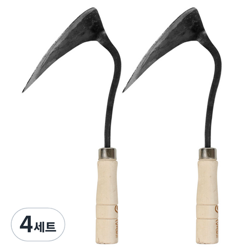 카시안 영주호미 중 (904) KA 원예 조선 만능 텃밭 농기구 분갈이 원예용품, 4세트