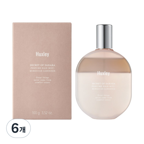 헉슬리 퍼퓸 헤어 미스트, 6개, 100g, 모로칸 가드너