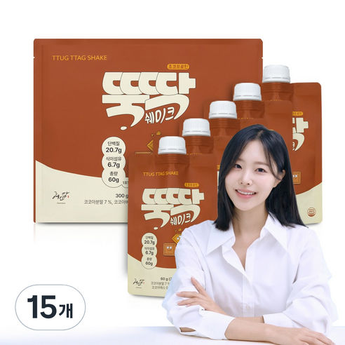 혜인담 뚝딱쉐이크 초코프로틴, 60g, 15개