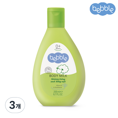베블 바디밀크 유아로션, 200ml, 3개
