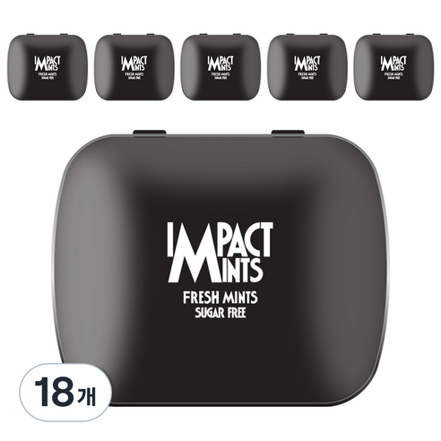 임팩트 민트 캔디 프레쉬 민트 독일 무설탕 사탕, 14g, 18개