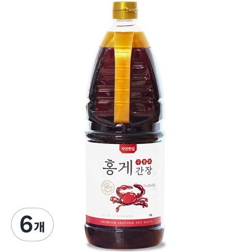 자연한입 홍게간장, 6개, 1.8L
