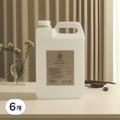 솔향가득 잎편백수 리필형 대용량 천연 피톤치드 원액, 6개, 5L