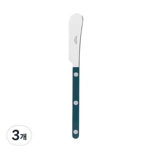 사브르 비스트로 샤이니 식기 커트러리 스프레더, 아쿠아, 3개