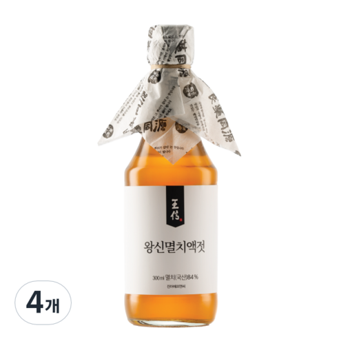 왕신멸치액젓, 4개, 300ml