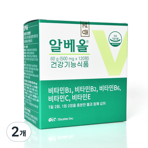 오스코텍 알베올 120정, 120정, 2개