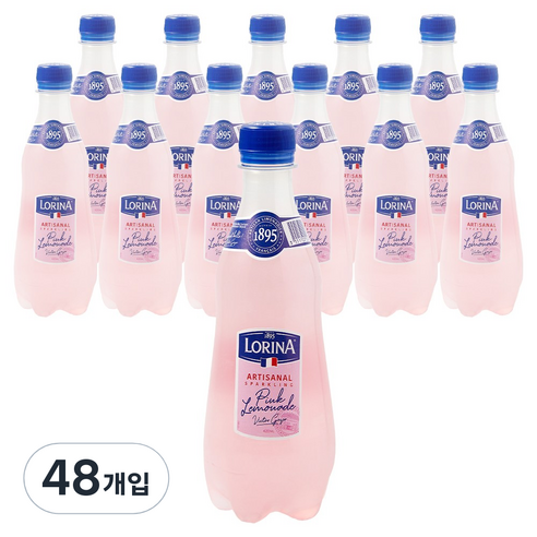 [로리나] 스파클링 핑크 레모네이드, 420ml, 48개