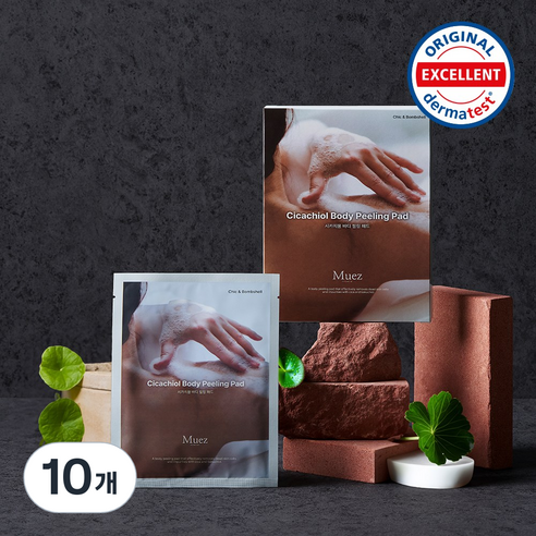 Muez 시카치올 바디필링패드 독일더마테스트 인증 시크앤밤쉘 향 1세트, 10개, 25ml