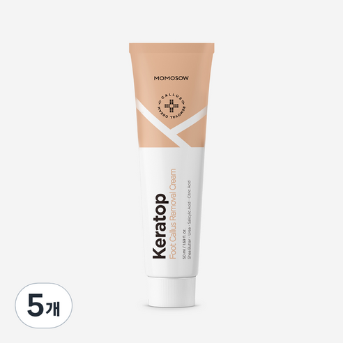 모모쏘우 케라톱 발각질제거 크림 / 굳은살 뒤꿈치 고보습 풋케어, 50ml, 5개, 1개입