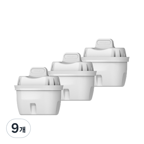 필립스 정수기 Micro X-Clean 간이정수기 복합필터, 필립스 간이정수기 복합필터 AWP211, 9개