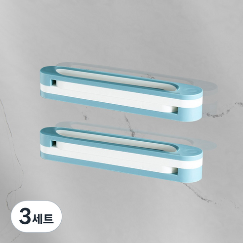 레디박스 강력접착 욕실현관 슬리퍼실내화 물빠짐 거치대 2개, 3세트, 블루