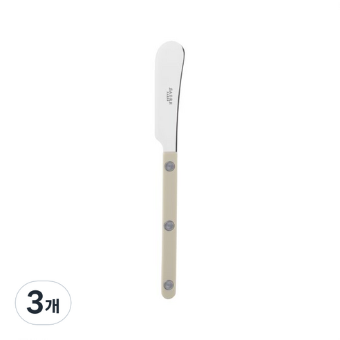 사브르 비스트로 샤이니 식기 커트러리 스프레더, 카키, 3개