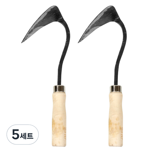 카시안 영주호미 소 (903) KA 원예 조선 만능 텃밭 농기구 분갈이 원예용품, 5세트
