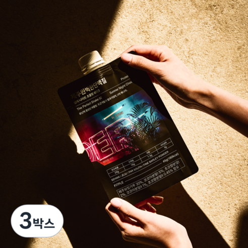 제주 완벽한 단맥질 식사대용 단백질 썸머 나이트 초콜릿 쉐이크, 315g, 3박스