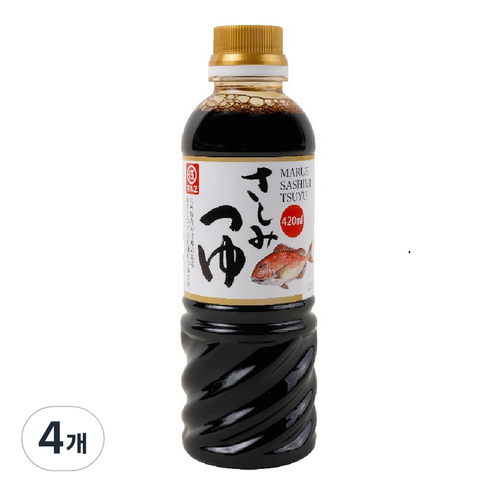 마루에 규슈 단맛 사시미 간장 회간장, 4개, 420ml
