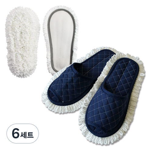 필굿리빙 크린 청소슬리퍼 + 리필, 6세트