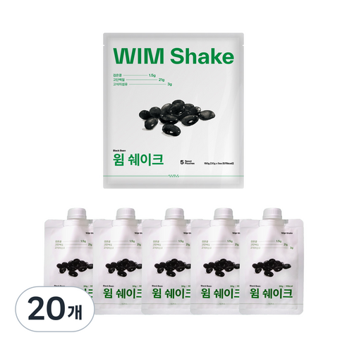 윔다이어트 고단백 윔쉐이크 검은콩, 20개, 30g