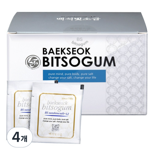백석 빛소금, 150g, 4개