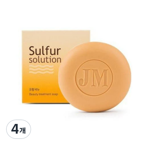 로아코스 sulful solution 유황비누, 4개, 100g