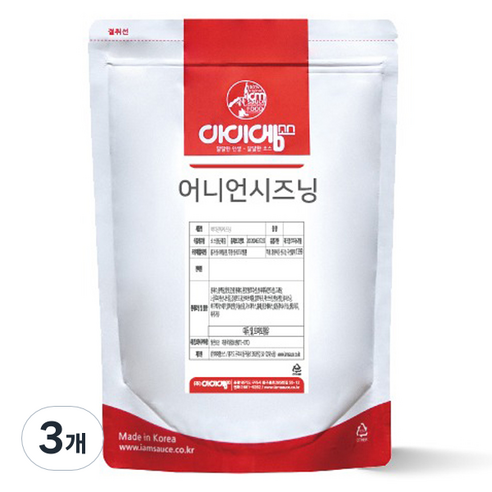 아이엠소스 어니언시즈닝 치킨 감자튀김 마법가루, 500g, 3개