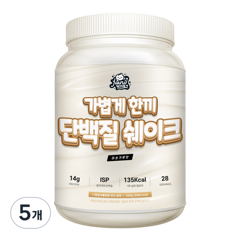 자니웨이 가볍게한끼 식사대용 단백질 쉐이크 곡물 미숫가루맛