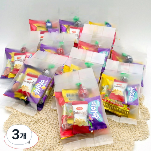 제이아트 심플간식 답례품, 3개, 심플간식12봉