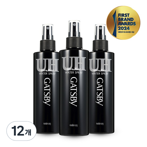 갸스비 워터 스프레이 울트라 홀드, 12개, 250ml