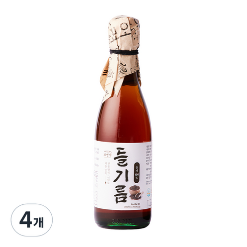 류명가 들기름, 4개, 300ml