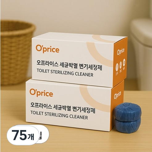 오프라이스 세균박멸 오래쓰는 30일용 변기세정제, 75개, 45g