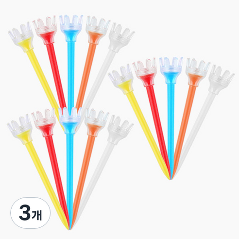 [KAXIYA] 카시야 크라운 기능성 골프티 3세트 (15개입), 크라운골프티 3세트, 3개