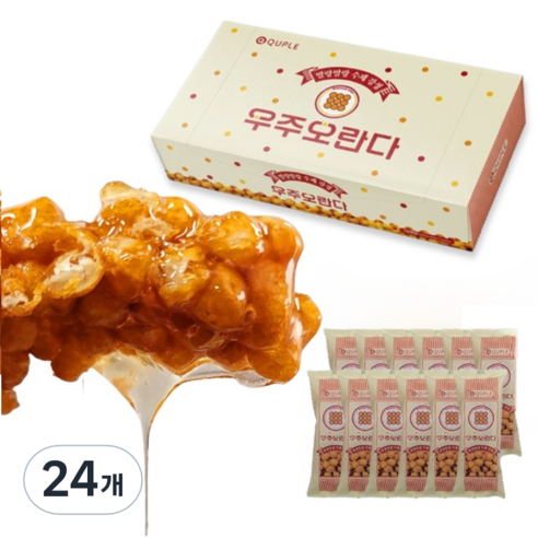 우주오란다 말랑말랑 플레인 강정, 30g, 24개