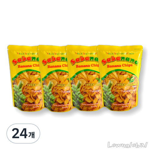 사바나나 바나나칩, 100g, 24개