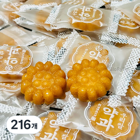 GloRyHy 한국 전통 과자 우리쌀로 만든 간식, 216개, 9g