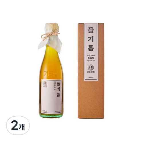 강동상회 들기름(국산), 2개, 300ml