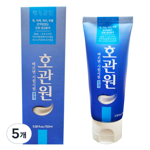 호관원 시원시원 쿨겔, 5개, 100ml