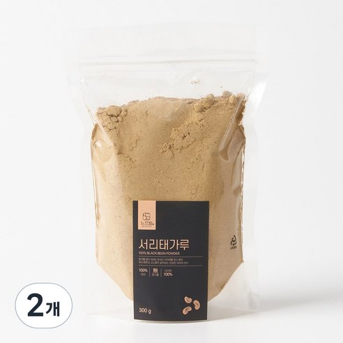 느으림 천천히 두번 볶은 국산 서리태가루, 2개, 500g