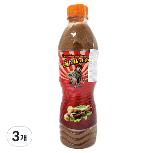 태국 타마린드 페이스트 소스 500ml 동남아요리 소스 TAMARIND PASTE, 3개, 500ml
