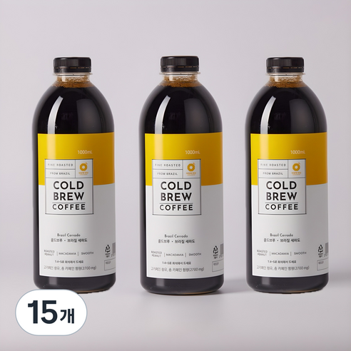 아침에한잔 세하도 더치커피 콜드브루 원액, 15개, 1개입, 1000ml